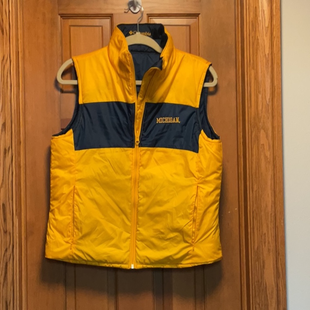 Columbia Yellow and Navy Vest